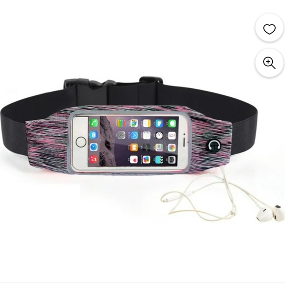 FANNY PACK Slim Running Belt for Phone, Anti-Theft, Zipper Pouch for Keys, Money - Picture 5 of 12